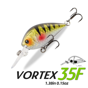 เหยื่อปลอมแบบ Crankbait ขนาดเล็ก 3.5 ซม. น้ำหนัก 4.2 กรัม รุ่น Jerk Crank Wobblers สำหรับตก<span class=keywords><strong>ปลา</strong></span>แบส แบบลอยน้ำ - Product Image 1