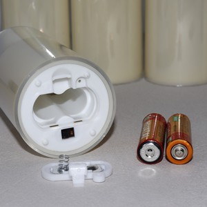 <span class=keywords><strong>Lampe</strong></span> à <span class=keywords><strong>bougie</strong></span> LED sans flamme à piles 3D Bullet LED acrylique gris tasse télécommande pour les vacances fête de mariage faveur de vacances - Product Image 6