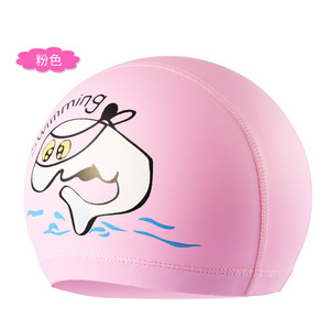 Gorro de Natación Infantil de Material PU, Cómodo, Color Azul - Product Image 3