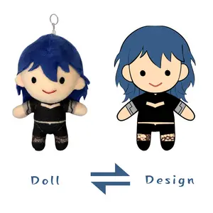 Adorables Peluches Personalizados de <span class=keywords><strong>Manga</strong></span>, Muñecos de Peluche con Llavero Personalizados, Muñecos de Peluche Pequeños con Llavero, Personalización para Regalos Artesanales - Product Image 1