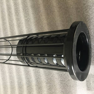 תחנת כוח תרמית עם כלוב שקיות קולט אבק מנירוסטה 304 125*2480 שלד קולט אבק מגולוון - Product Image 3