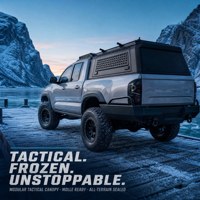 Capot rigide en aluminium pour camionnette, coque de camping à profil bas, étanche, scellée, verrouillable, pour pick-up OEM ODM