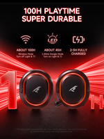 Casques de jeu sans fil Picun G2 2026 de haute qualité avec dongle 2.4G Type C, batterie 1200mAh, 50 heures d'autonomie