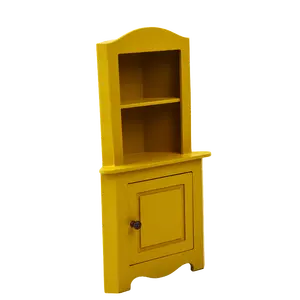 خزانة أثاث منزل الدمى بمقياس 1:12، خزانة خشبية حديثة مع باب