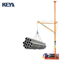 Nouvelle grue électrique à câble 220V, grue de levage intérieure de petite taille avec télécommande, capacité de levage de 500 kg à 30 m, construction en acier