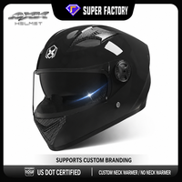 Casque intégral de moto électrique unisexe avec double visière, boucle à dégagement rapide, homologué DOT, chaud pour l'hiver, équipement de conduite toutes saisons
