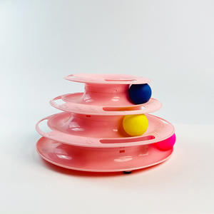 Juguetes interactivos de pelota rodante para mascotas, juguetes masticables con pista circular para juego interactivo de mascotas - Product Image 1