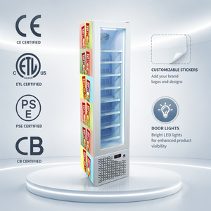 Réfrigérateur vertical Meisda SD105 avec porte vitrée, congélateur 105L pour la présentation d'aliments surgelés, usage en restaurant SD105 SD105 - Product Image 1