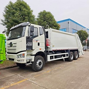 Camion compacteur de déchets diesel FAW 6x4, capacité du réservoir de 20T, camion compacteur de déchets hydraulique - Product Image 2