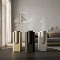 Diffuseur d'arômes portable électrique sans eau en métal, avec lumière LED et port Type-C, pour huiles essentielles, idéal pour la maison, la voiture et la chambre – Tendance 2026