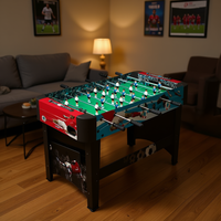 Table de football de table en MDF 119x61x78 cm avec joueurs et buts pour jeu en intérieur