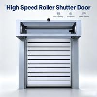 Porte rapide en aluminium spirale turbo haute vitesse, sur mesure, coupe-vent, isolée, pour entrepôt et atelier FLS
