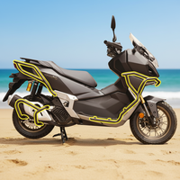 Nouvelle barre de protection d'échappement en acier carbone épais Sundiro pour moto de rue avec fonction de surélévation