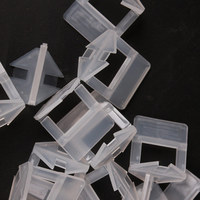 100 pièces de clips d'espacement en plastique de 1.5mm, Clips de nivellement de carreaux, système de nivellement de carreaux