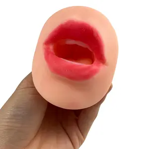 Ragazza Sexy doppia testa bocca con i denti e la Vagina tasca figa bagnato culo con grande tasca tasca figa giocattolo del sesso per gli uomini masturbazione