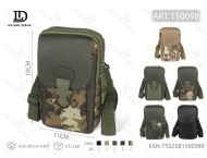 Borsa a tracolla mimetica in poliestere da uomo con tracolla per telefono per uso esterno - Product Image 1