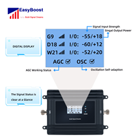 Repetidor Celular Tribanda con Monitoreo en Tiempo Real por la Aplicación Tuya, Amplificador de Red 4G con Amplificador GSM para 2G 3G 4G 5G LTE 800 1800 2100 MHz