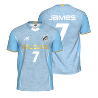 Uniforme de fútbol de jugador personalizado de alta calidad, diseño de sublimación, transpirable, de secado rápido, para deportes al aire libre, camiseta de fútbol