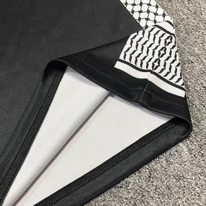 Maillot de football noir personnalisé de haute qualité avec broderie et col en V - Product Image 6