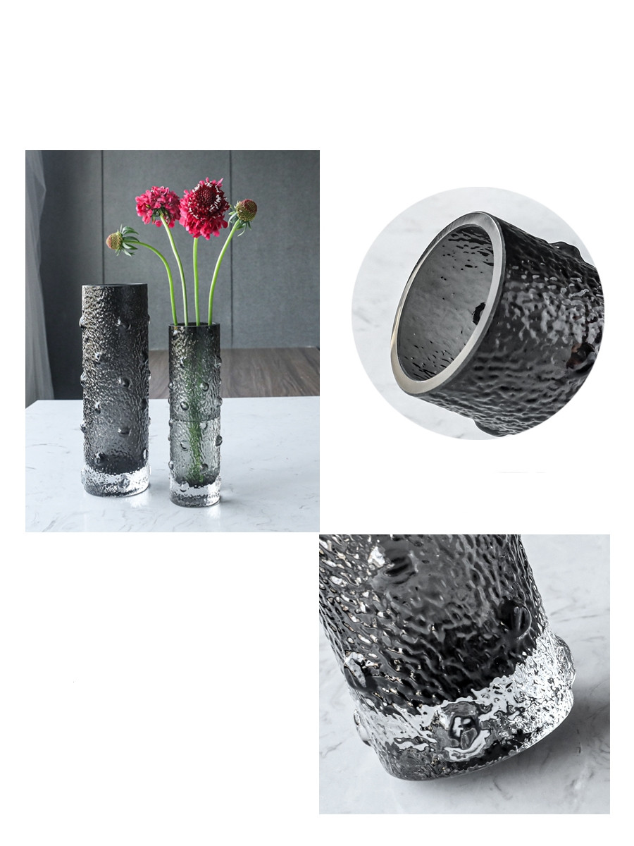 Factory Produced Wholesale Table Cylinder Big Recycled Glass Vase