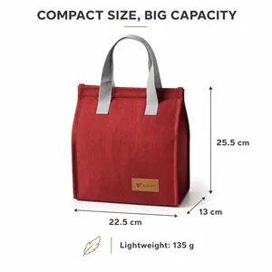 Bolsa térmica impermeable Oxford con aislamiento, de gran apertura, reutilizable, para alimentos, con logo personalizado, de color, para oficina, camping, viajes, almuerzo. - Product Image 2