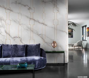 Carta da Parati con Design Geometrico <span class=keywords><strong>e</strong></span> Texture, Dimensioni Personalizzabili, Rivestimento Murale per Casa, Ufficio, Hotel, Centro Commerciale, Ingresso, Decorazione Artistica - Product Image 3