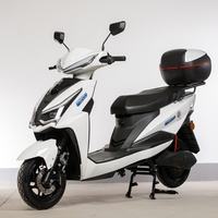 Vente directe usine : Moto électrique 2 places avec coffre arrière, 60V 72V 1500W 2000W, Scooter électrique tout-terrain haute puissance pour adultes