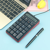Clavier numérique filaire USB de petite taille 19 touches clavier numérique ordinateur portable tablettes comptables calculatrice POS 12-Digital