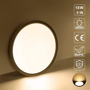 Plafonnier LED ultra-fin pour salon et chambre, étanche, anti-moustiques, tricolore, à gradation infinie, télécommande - Design moderne - Product Image 2