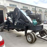 محرك ديزل صغير متنقل، مطحنة حجرية وصدرية للتعدين الذهبي PE-400*600