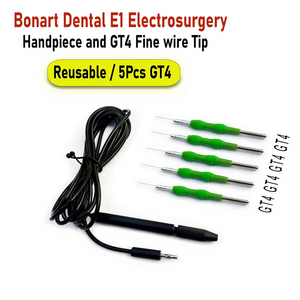 Juego de 5 Electrodos Reutilizables y Autoclavables de Acero Inoxidable con Puntas Finas de Alambre Bonart Handpiece GT4 - Product Image 1