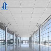 Panneaux de plafond acoustiques, dalles de plafond en aluminium métallique, panneaux de plafond suspendus, panneaux de plafond décoratifs pour bâtiments gouvernementaux