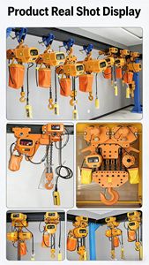 1 Ton Alat Angkat Rantai Listrik |   Alat Pengangkat Putar Listrik dengan Pengait untuk Konstruksi Bertahap - Product Image 5