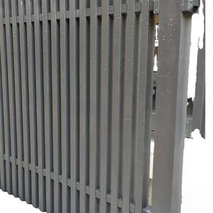 Estilo moderno, puertas de enrejado de paisaje bajo, barandilla de Arte de aluminio, característica antiescalada para patios de casas, comunidades, escuelas, parques - Product Image 3