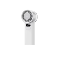 Ventilateur de poche pliable 5 vitesses rechargeable par USB, batterie 4000 mAh, emballage en boîte couleur - Portable pour voiture, extérieur, voyage et bureau