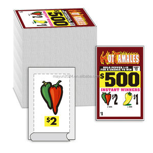 Billets à gratter à languette à tirer, impression numérique, style jeu d'argent, vente en gros, <span class=keywords><strong>gagnant</strong></span> instantané, cartes à sceller personnalisées, en papier couché et papier d'art - Product Image 5