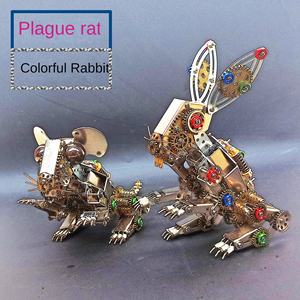 نموذج روبوت معدني عالي الصعوبة للتجميع، نموذج ثلاثي الأبعاد دقيق مصنوع يدويًا، لعبة ميكانيكية معقدة ثلاثية الأبعاد للتركيب الذاتي، مجموعة من 40 قطعة - Product Image 3