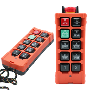 Hot bán 1 máy phát + 1 Receiver công nghiệp 8 nút duy nhất tốc độ không dây Crane điều khiển từ xa với trường hợp khẩn cấp - Product Image 2