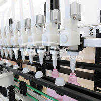 Machine de remplissage automatique à gravité directe CE, résistante à la corrosion, pour produits chimiques quotidiens, bouteilles en plastique et en verre