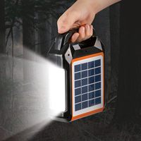 Kit générateur solaire 4500mAh batterie lithium 2 Modes de charge Téléphones mobiles Power Banks Radio FM intégrée et haut-parleur