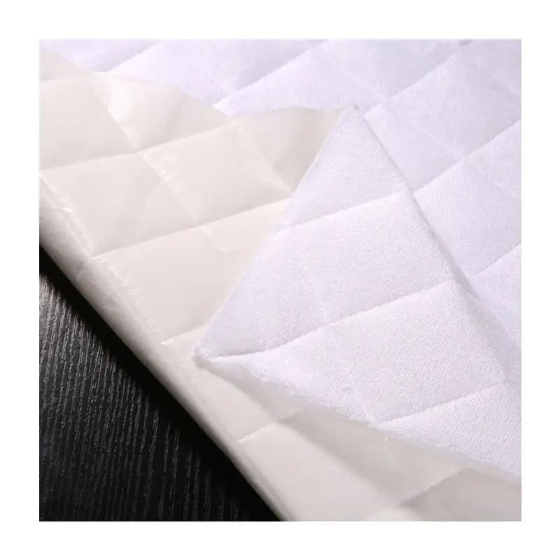 Стеганая трехслойная махровая ткань из полиэстера и бамбука, домашний текстиль, мебель, 100% водонепроницаемая ламинированная ткань