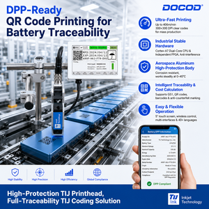 Impresora de Inyección de Tinta Térmica en Línea de Alta Velocidad Docod OEM/ODM T180E de 12.7 mm para Impresión de Códigos QR, Fechas de Caducidad y Lotes en Cajas y Botellas - Product Image 3