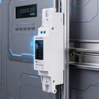 Compteur d'énergie intelligent monophasé 1P DIN-Rail Futurise, compteur mécanique avec communication RS485 Modbus pour usage domestique