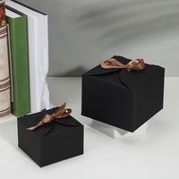 Großhandel einfarbige Bogen Geschenk box mit Band Hochzeits feier begünstigt Schokolade Geschenke Candy Box