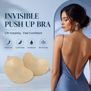 <span class=keywords><strong>Reggiseno</strong></span> Adesivo Invisibile Push-up con Coppe a Forma <span class=keywords><strong>di</strong></span> Mango, Taglie A B <span class=keywords><strong>C</strong></span> D E F, Traspirante, Riutilizzabile, Senza Schienale e Senza Spalline per Abiti da Sposa e da Sera - Product Image 5