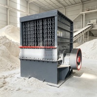 Trituradora de Cajas Industrial, Equipo Eficiente para Triturar Mineral y Carbón, Trituradora de Martillos con Alimentador Vibratorio