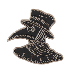 Broche en métal polyvalente DIY en gros, créative, en alliage, plaquée et gravée, avec motif <span class=keywords><strong>bec</strong></span> de médecin de la <span class=keywords><strong>peste</strong></span>, style dessin animé, pour vêtements en jean, avec message de prière - Product Image 6