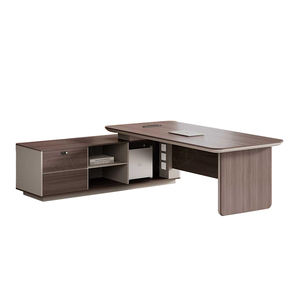 Bureau de direction moderne en forme de L, poste de travail de luxe pour PDG, directeur, table de travail pour bureau, mobilier design - Product Image 6