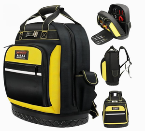 Airaj Durable <strong>Backpack</strong> Heavy Duty <strong>Backpack</strong> Tool <strong>Backpack</strong> Bag Electricians Plumbers Construction Worker Belt Tool Sets Bags Kits - Product Image 1