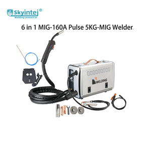 เครื่องเชื่อม Skyintej PMIG-160A รุ่นใหม่ แบบพัลส์ <span class=keywords><strong>MIG</strong></span>/MAG/Gasless Flux Core/MMA/Lift TIG/PMIG ใช้ลวดเชื่อมขนาด 0.8 มม. เครื่องเชื่อมอะลูมิเนียมแบบพกพา - Product Image 2